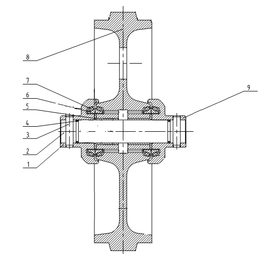 側(cè)卸裝巖機(jī)履帶,履帶式側(cè)卸裝巖機(jī),側(cè)卸裝巖機(jī)行走部分